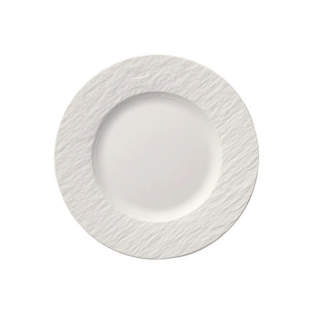 Villeroy & Boch Manufacture Rock Blanc Salad Plate 22cm Set of 6