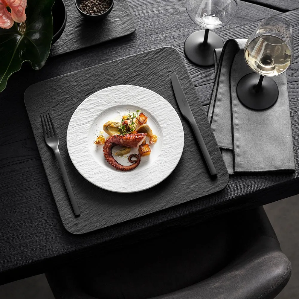 Villeroy & Boch Manufacture Rock Blanc Salad Plate 22cm Set of 6