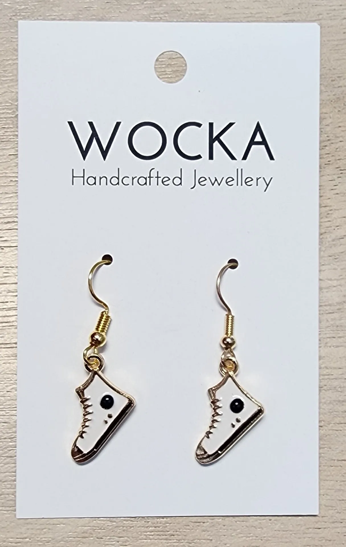 White Converse Earrings