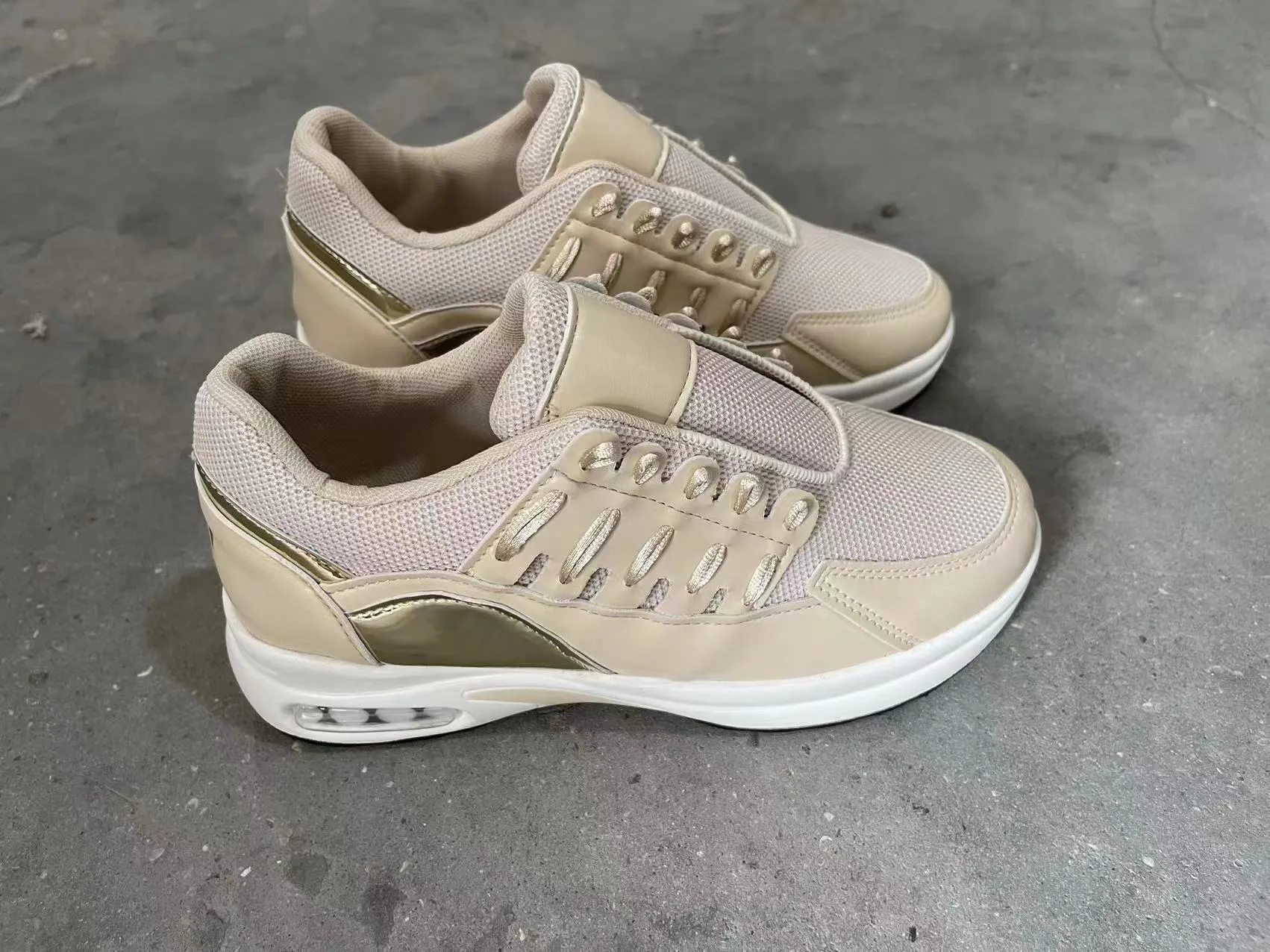 Women's Lace Up Wedge Heel Running Shoes