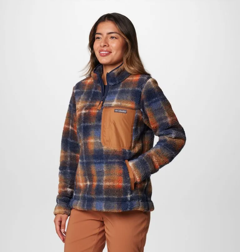 Women's West Bend Quarter Zip II Fleec Pullover - Collegiate Navy Omblur