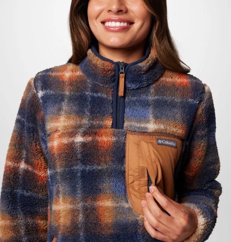 Women's West Bend Quarter Zip II Fleec Pullover - Collegiate Navy Omblur
