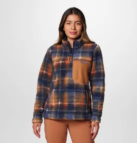 Women's West Bend Quarter Zip II Fleec Pullover - Collegiate Navy Omblur